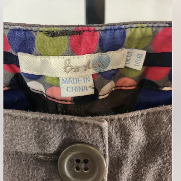 Boden Straight Leg Pants Size 8L Brownish Gray - Picture 6 of 9